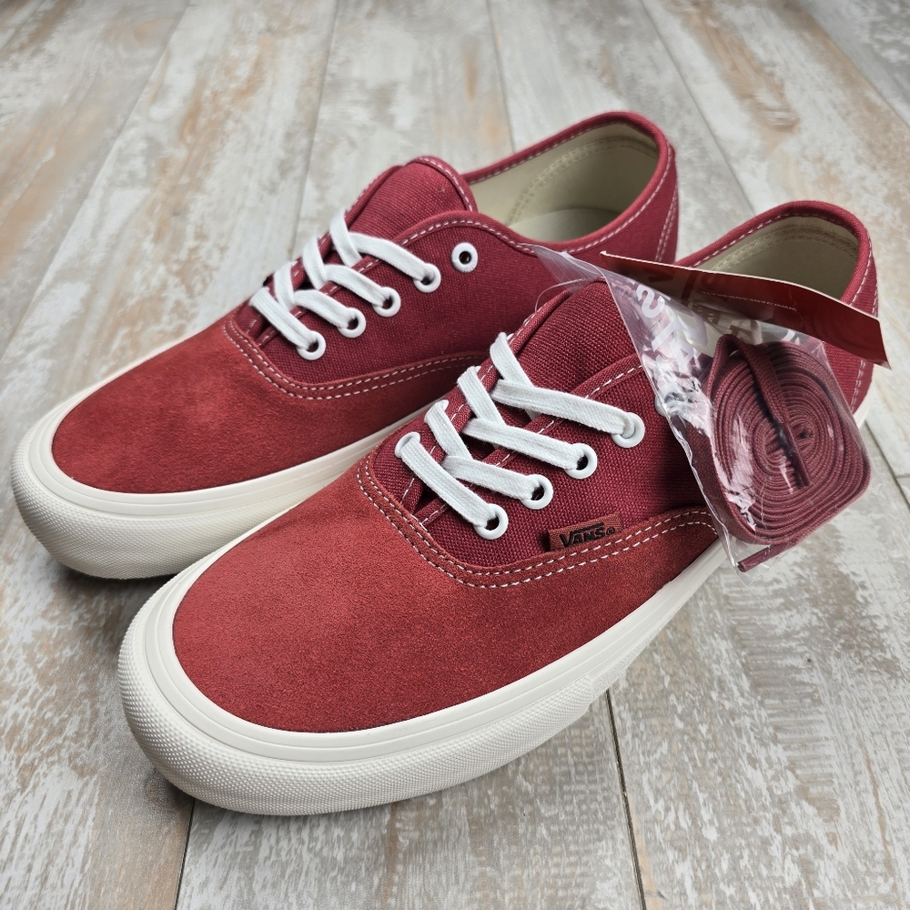 Vans Red and White Sneakers